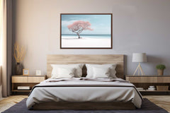 Silver Beach Art Canvas Print