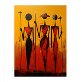 African Precisionist Art Canvas Print