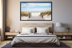 Beach Path Canvas Art Print