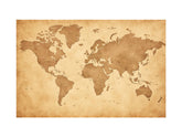 Antique World Map Canvas Print