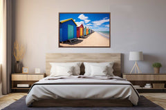 Beach Huts Melbourne Australia Canvas Print