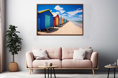 Beach Huts Melbourne Australia Canvas Print