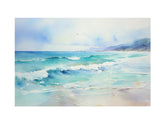Watercolor Beach Canvas Print