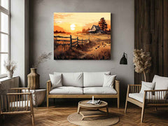 Country Landscape Art Painting