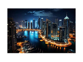 Dubai Artwork Canvas Print