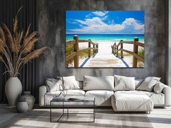 Beach Path Painting Canvas Print