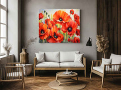 Poppy Painting Canvas Print