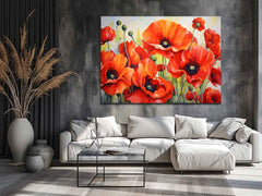 Poppy Painting Canvas Print