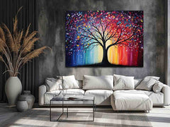 Sparkling Tree Canvas Print Painting