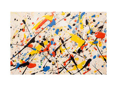 Jackson Pollock Inspired Drop painting Canvas Print