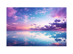 Beautiful Pink Blue Artwork Canvas Print
