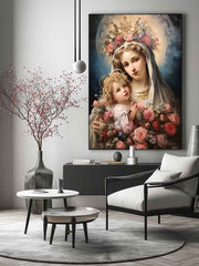 Beautiful Virgin Mary Artwork Canvas Print