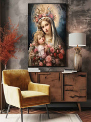 Beautiful Virgin Mary Artwork Canvas Print