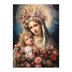 Beautiful Virgin Mary Artwork Canvas Print