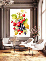 Berries Canvas painting Print