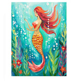 Underwater Mermaid Canvas Painting Print