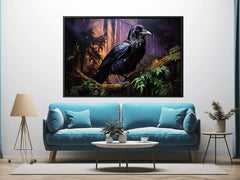 Beautiful Ravens Bird Canvas Painting Print