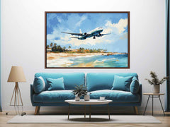 Airplane Art Canvas Painting Print