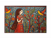 Madhubani Brids Canvas Print