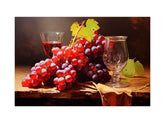 Grapes Still Life Canvas Print