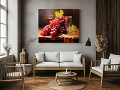 Grapes Still Life Canvas Print