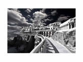 Black & white Monastery Canvas Print