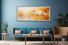 Abstract Brown Painting Canvas Print