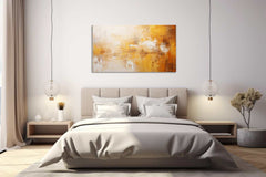Abstract Brown Painting Canvas Print