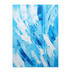 Abstract Blue Painting Canvas Print