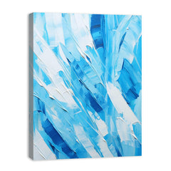 Abstract Blue Painting Canvas Print