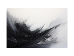 Abstract Black Painting Canvas Print