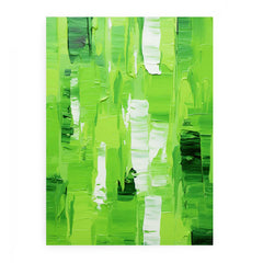 Abstract Green palette knife painting
