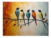 Bird on Branch Canvas Painting