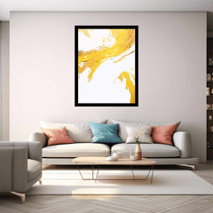 Yellow Abstract Painting