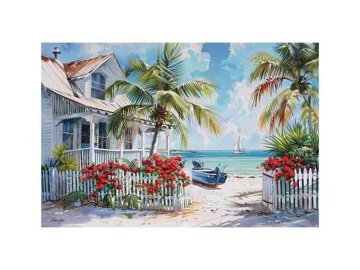 Caribbian Beach Painting