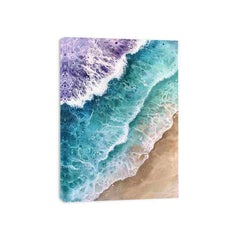 Teal Beach Ocean waves Painting