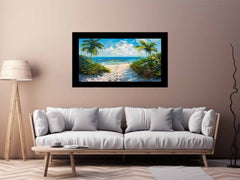 Beach Path Canvas painting Print