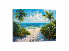 Beach Path Canvas painting Print