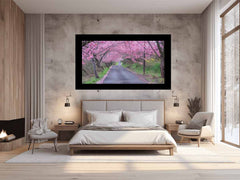Cherry Blossom Path Canvas painting Print
