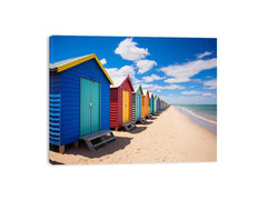 Beach Huts Melbourne Australia Canvas Print