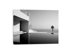 Calm Water Beach House Canvas Print