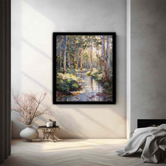 Beautiful Creek Canvas Painting Art Print