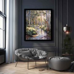 Beautiful Creek Canvas Painting Art Print