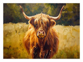 Scottish Highland Cow Canvas Painting