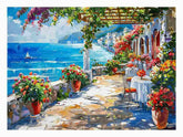 Mediterranean Canvas Painting Artwork