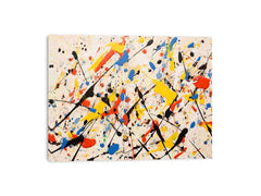 Jackson Pollock Inspired Drop painting Canvas Print