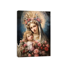 Beautiful Virgin Mary Artwork Canvas Print