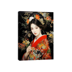 Japanese Beauty Woman Art Canvas Print