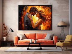 In Love Couple Art Canvas Painting Print