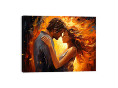 In Love Couple Art Canvas Painting Print